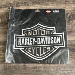 Harley-Davidson Black and White Emblem Patch